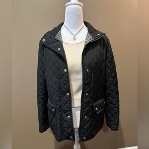 Savile Row Co London Black Quilted Women's Jacket